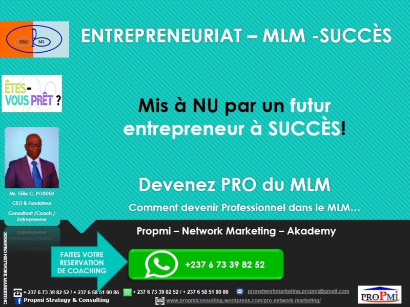 Entrepreneuriat – MLM: Mis à NU par un futur entrepreneur à SUCCÈS !
